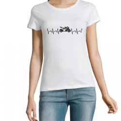 t shirt Heartbeat Moto - pour femme - Atypics