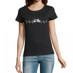 t-shirt moto électrocardiogramme