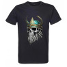 T Shirt tête de mort vikings - pour homme - Atypics