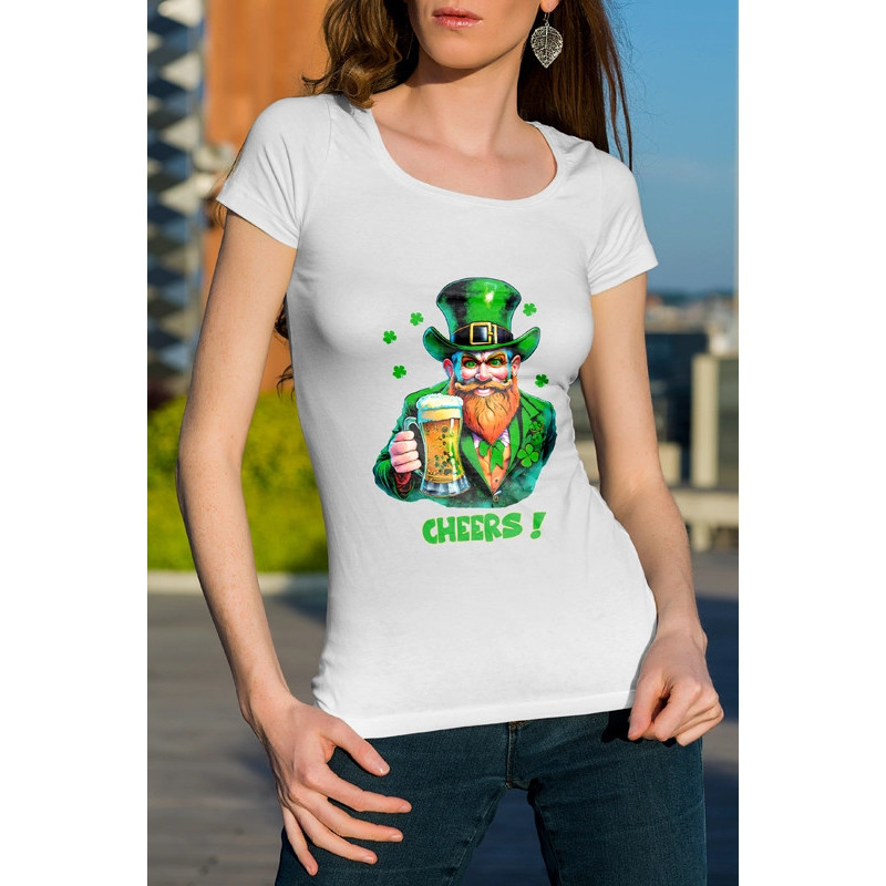 T shirt leprechaun - femme