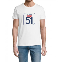 t-shirt homme imprimé zone 51 pastis