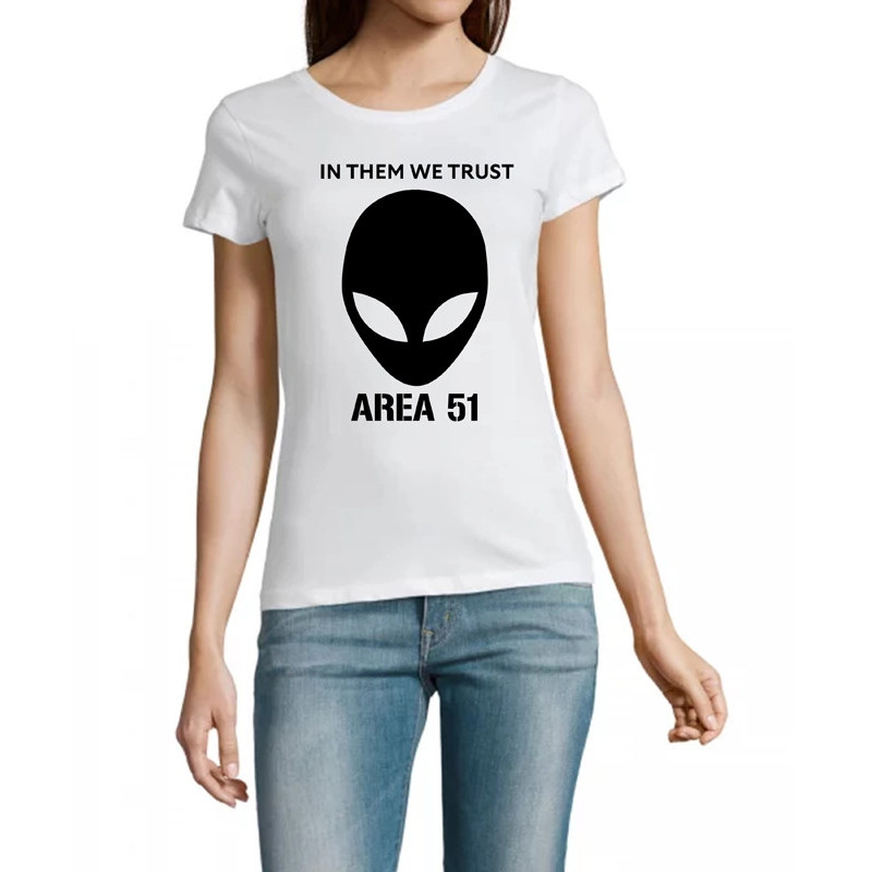 T-Shirt Area 51 - pour femme