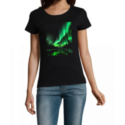 T Shirt Aurore Boréale- pour femme