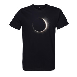 t-shirt homme noir imprimé éclipse