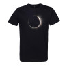 t-shirt homme noir imprimé éclipse