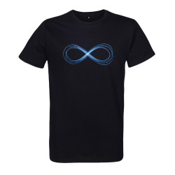 t-shirt homme noir signe infini