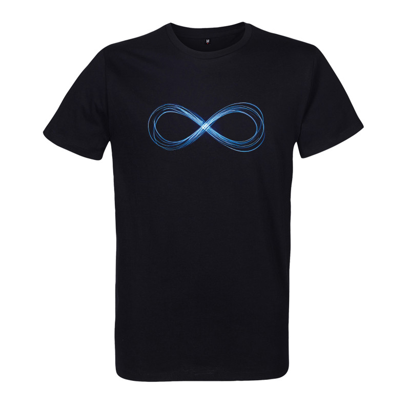 t-shirt homme noir signe infini