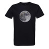 t-shirt homme noir imprimé pleine lune