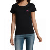 T Shirt rose coeur pour femme