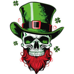 T Shirt Saint Patrick crane trèfles - pour Homme - Atypics