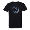 t-shirt noir ying yang homme