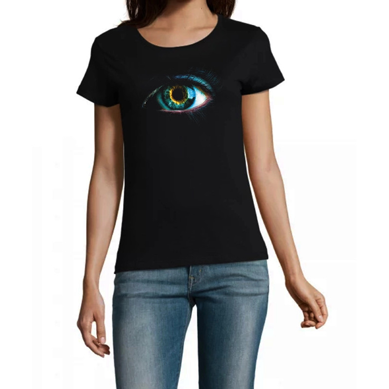 T Shirt oeil mystique pour femme