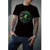 t-shirt noir 100% coton pour homme imprimé saint patrick's day