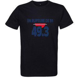 T Shirt 49.3 rupture 51 - pour Homme - Atypics