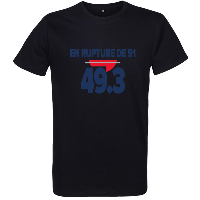 T Shirt 49.3 rupture 51 - pour Homme - Atypics