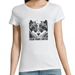 t-shirt félin pour l'autre