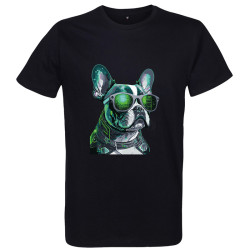 T Shirt Bouledogue Matrix - pour Homme