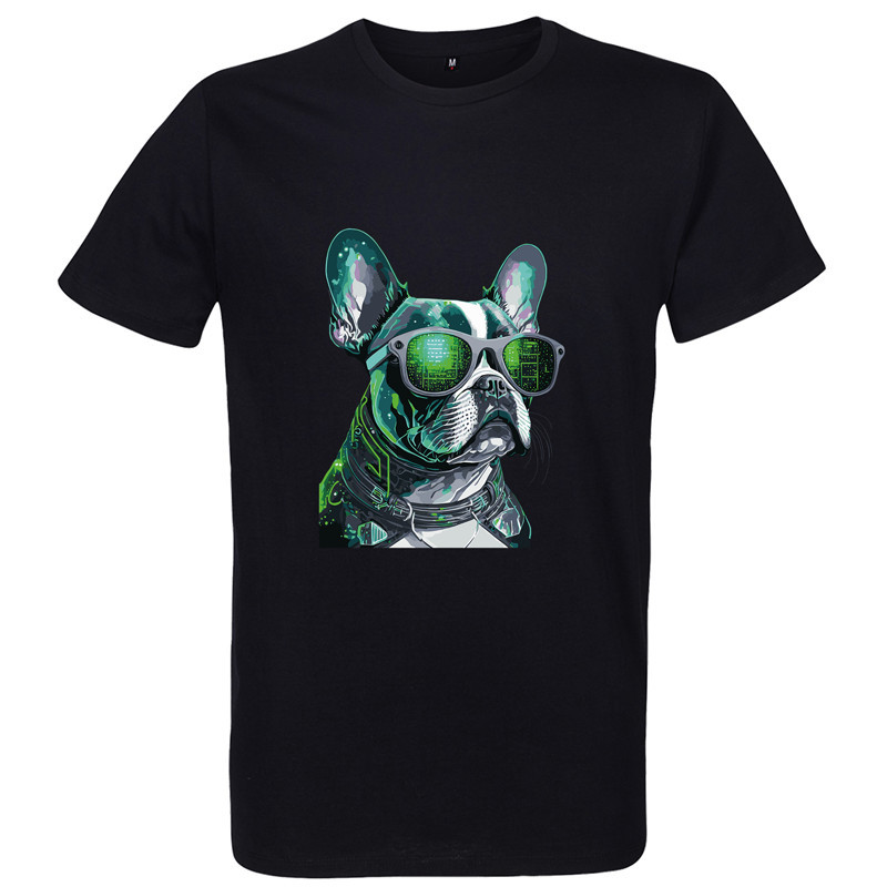 T Shirt Bouledogue Matrix - pour Homme