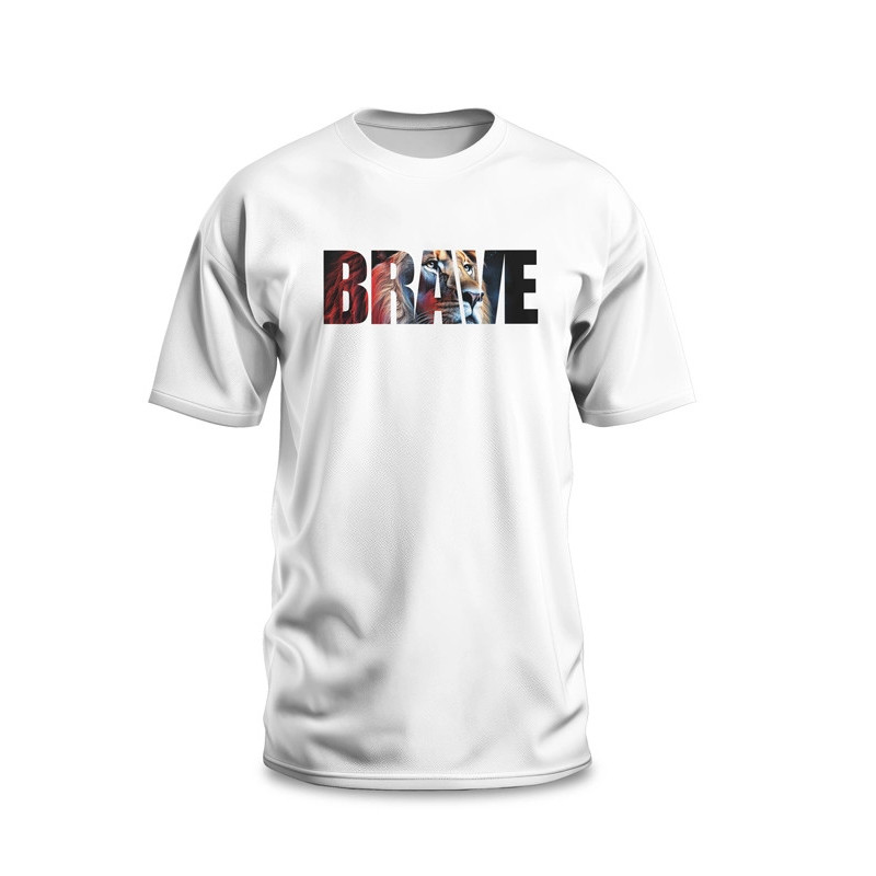 t shirt brave lion