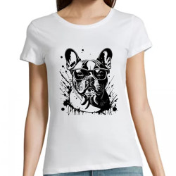 Bouledogue français lunette splash femme