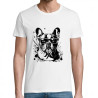 T shirt Bouledogue Français lunettes splash pour homme