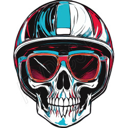 T Shirt Skull biker - pour Homme - Atypics