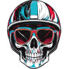 T Shirt Skull biker - pour Homme - Atypics
