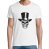 T Shirt Skull Top Hat - pour Homme - Atypics