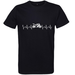 T shirt Heartbeat Moto pour Homme