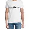 T Shirt Heartbeat Moto- pour Homme - Atypics