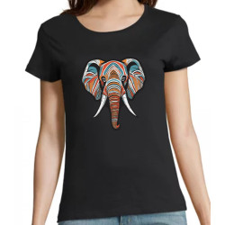 T Shirt éléphant- pour femme
