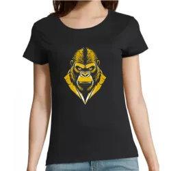 T Shirt singe planète- pour femme