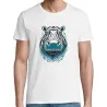 T Shirt hippopotame- pour Homme - Atypics