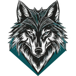 T Shirt loup wolf- pour Homme - Atypics