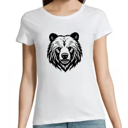 T Shirt ours bear - pour femme