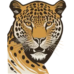 T Shirt panthère - pour Homme - Atypics