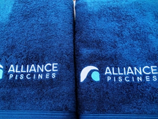 Serviettes brodées personnalisées