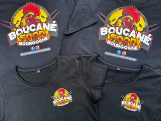 T-shirt transfert DTF Boucane Food Bourgogne