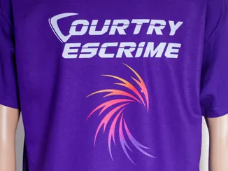 T-shirt personnalisé flocage Courtry Escrime