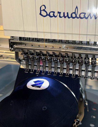 broderie sur casquette