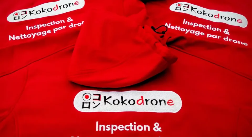 broderie sur softshell