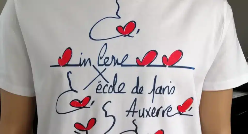 tshirt impression dtf artiste InLove